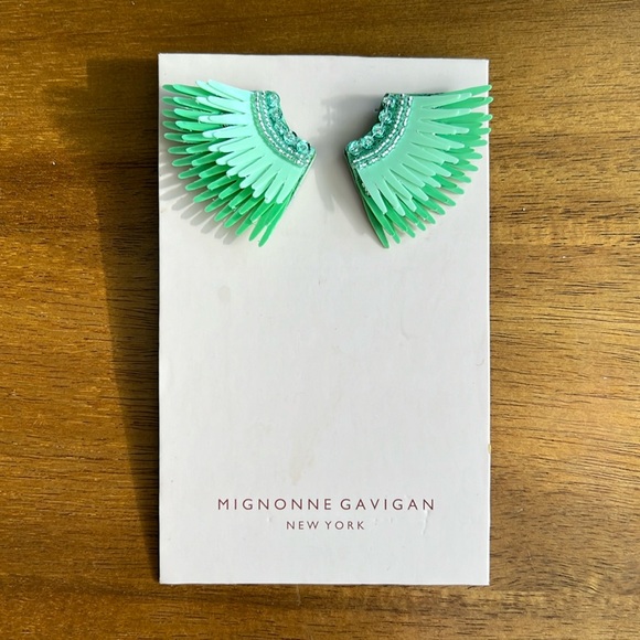 Mignonne Gavigan mint mini Madeline earrings - Picture 2 of 4